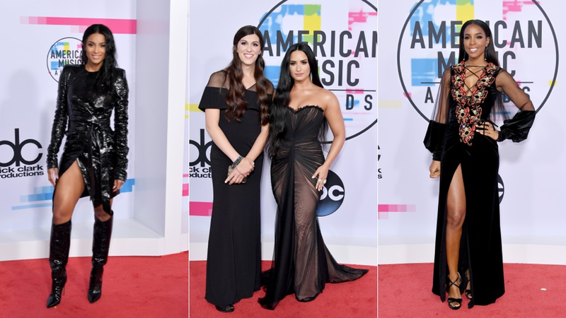 Illustration for article titled Mahogany Excellence, Sheer Shit, and... Some Weird Choices on the American Music Awards Red Carpet